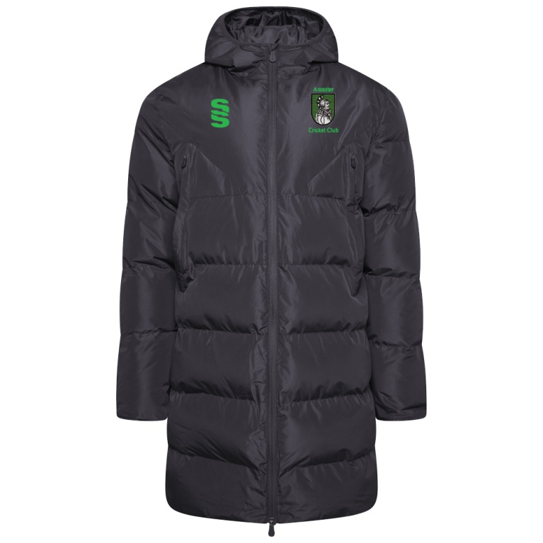 ACTIVE LONG PADDED JACKETS BLACK